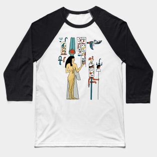 Egyptian Art form the Great Temple Baseball T-Shirt